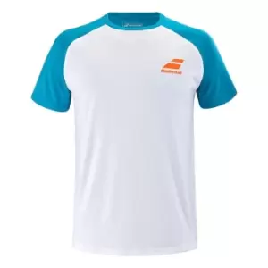 Image of Babolat Play Crew Neck T Shirt - White