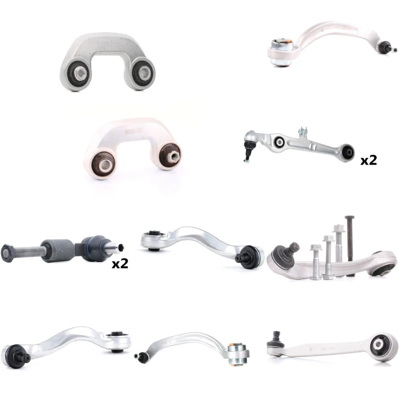 Image of RIDEX 772S1255 Control arm repair kit with coupling rod, Front Axle Left, Control Arm Suspension Kit (772)