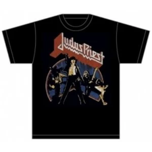 Image of Judas Priest Unleashed v2 Mens Black TShirt: Small