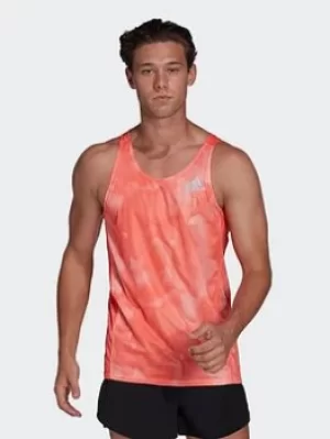 Image of adidas Fast Graphic Tank Top, Black Size XL Men