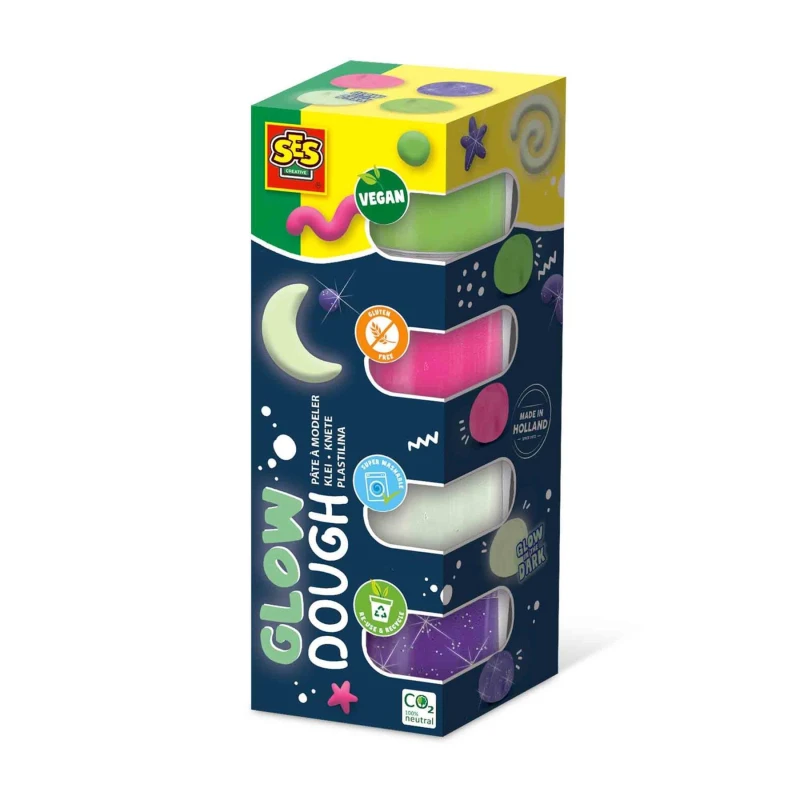 Image of SES Creative Feel Good Dough - Glow (4x90g) Multi unisex