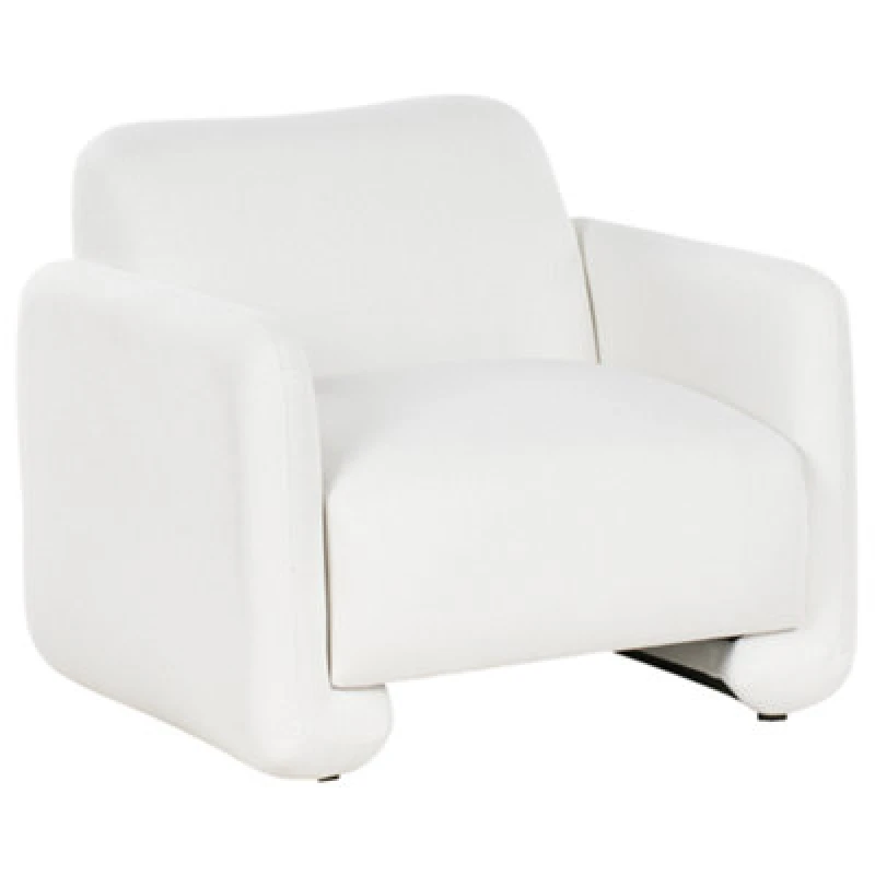 Image of Beliani Armchair Saland Fabric White