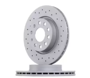 Image of ZIMMERMANN Brake disc VW,AUDI,SKODA 600.3233.52 1K0615301AC,1K0615301AK,1K0615301AS Brake rotor,Brake discs,Brake rotors 1K0615301AK,1K0615301AS