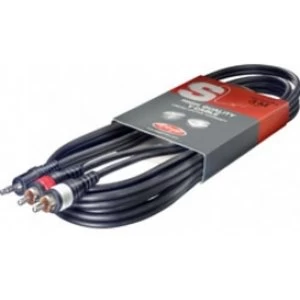 image of Stagg SYC3/MPS2CM High Quality Y Cable Phone-Plug 3M