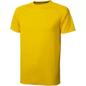 image of Elevate Mens Niagara Short Sleeve T-Shirt (S) (Yellow)