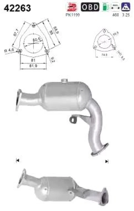 Image of Catalytic converter VEGAZ AK-327
