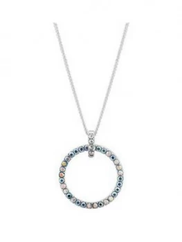 image of Simply Silver Swarovski Open Pendant Necklace