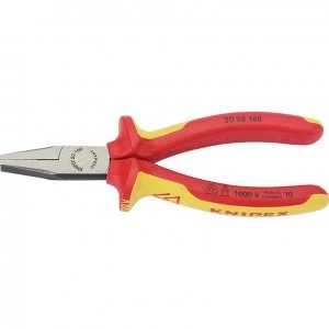 Image of Knipex Insulated Flat Nose Pliers 160mm