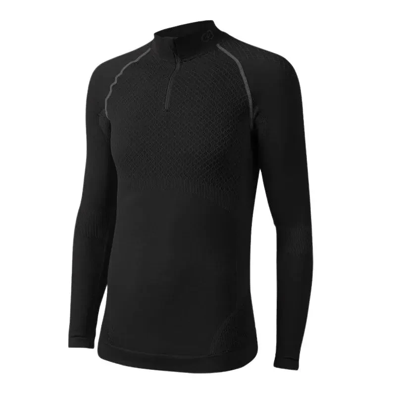Image of T-Shirt with zipped collar Damart Activbody3 Noir Male 2XL/3XL
