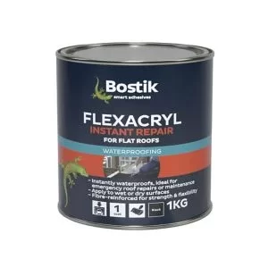 image of Bostik Black Waterproof Sealing Compound Tin 1Kg