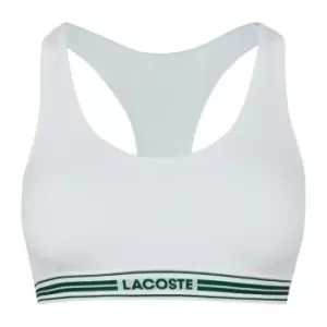 Image of Lacoste Lightly Lined Bralette - White