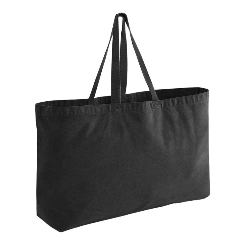 Image of Westford Mill Womens Garment Dyed Oversized 36L Tote Bag in Dark Grey Dark Grey Female One Size