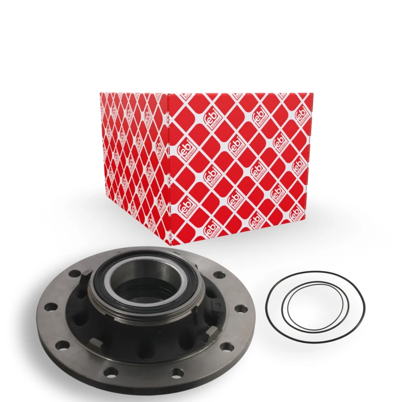 Image of FEBI BILSTEIN 35653 Wheel Hub Rear Axle Right, with wheel bearing Wheel Hub (653)