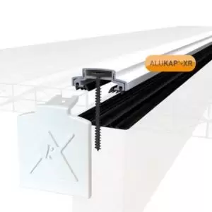 image of Alukap Xr Aluminium Roof Glazing Bar, (L)3M (W)45mm (T)20mm