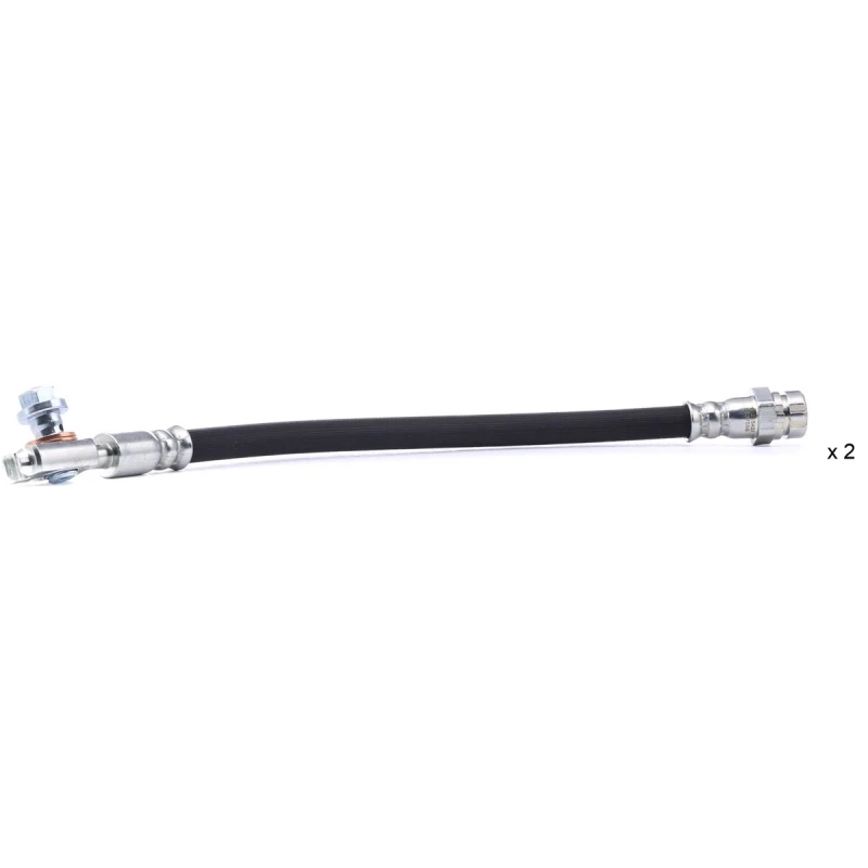 Image of RIDEX 83B0974 Brake Hose Rear Axle both sides, with fastening/mounting material Brake Hose (83)