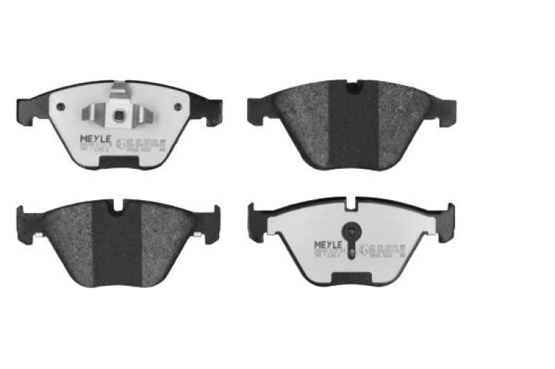 Image of MEYLE 025 233 1320/PD Brake pad set Front Axle, prepared for wear warning indicator, MEYLE-PD Quality, with anti-squeak plate Brake Pad Set,disc brak