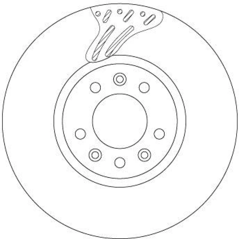Image of Brake disc TRW DF6977S