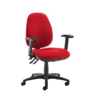 Image of Dams MTO Jota High Back Operator Chair with Folding Arms - Bridgetown Purple