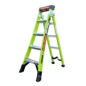 image of 5 Tread King Kombo Fibreglass Industrial Step And Ladder