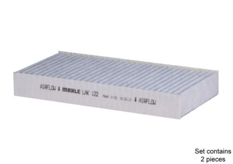 Image of MAHLE LAK 122/S Pollen filter Activated Carbon Filter Filter,interior air (424)