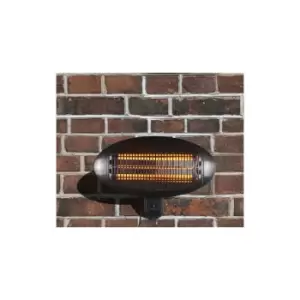 image of HEATSURE Patio Heater Wall Mounted 2000DI Black