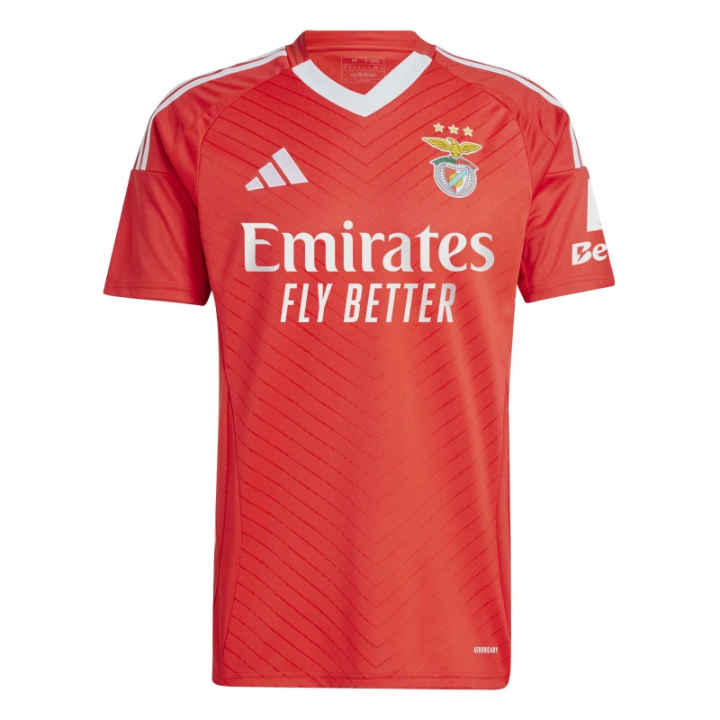 Image of adidas Mens adidas Benfica Home Shirt 24/25 Benred male XL