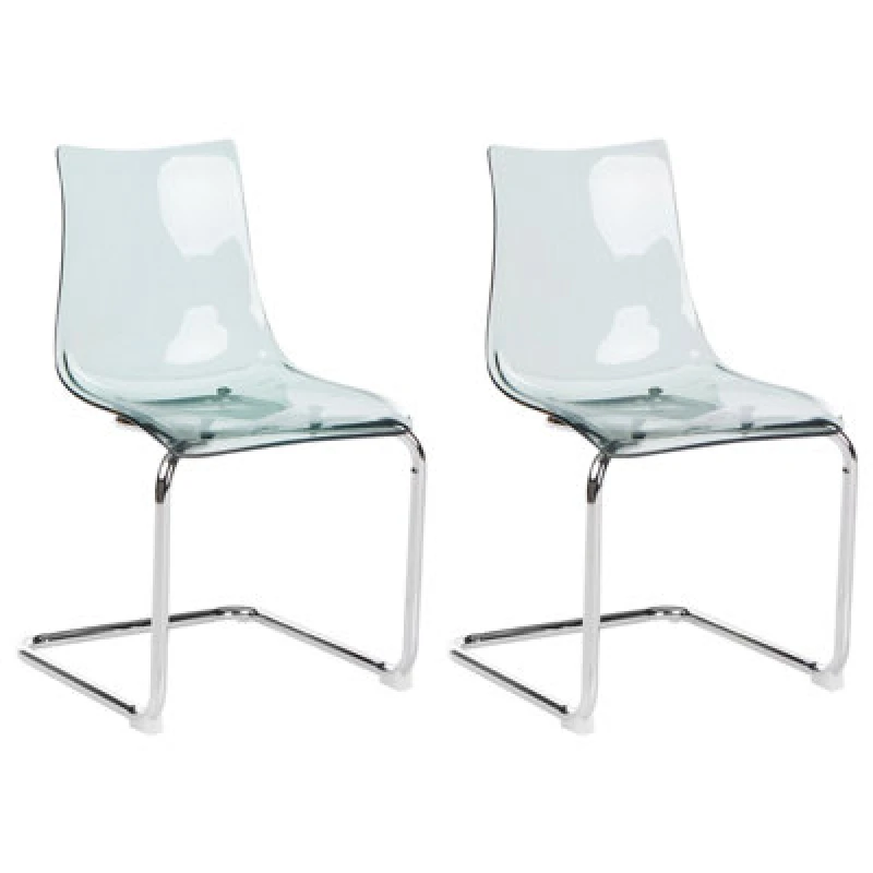 Image of Beliani Set Of 2 Dining Chairs Marshall Black