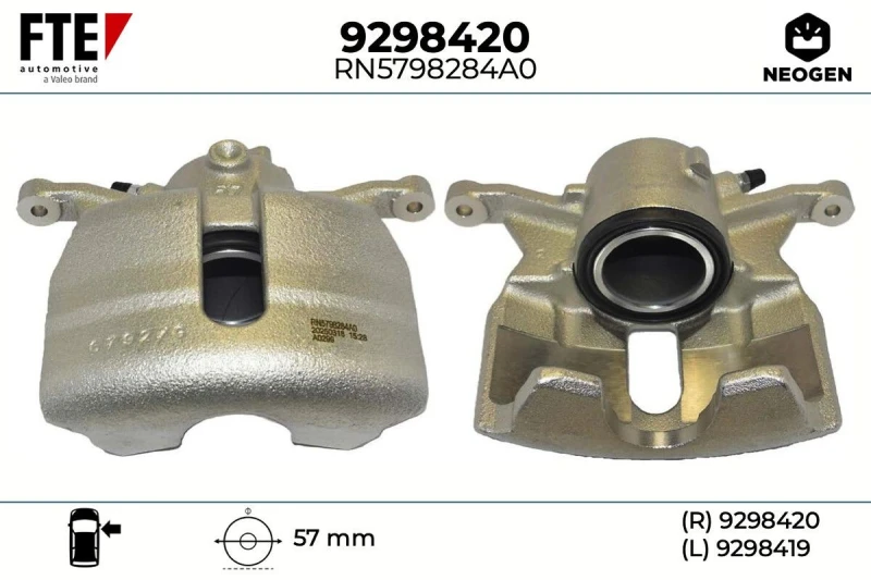 Image of Brake caliper FTE 9298420