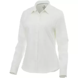 Elevate Womens/Ladies Hamell Long Sleeve Shirt (M) (White)