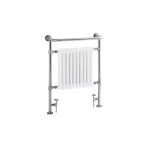 image of Clifton Heated Towel Rail - 940mm X 735mm - Chrome - AHC73 - Chrome - Heritage