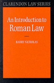 Image of An Introduction to Roman Law by Barry Nicholas Paperback