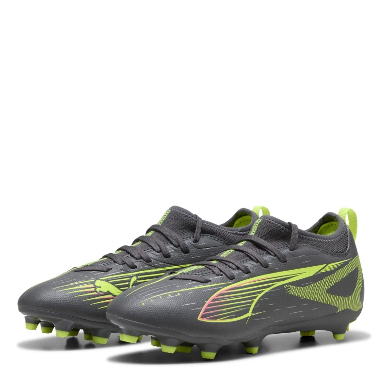 Image of Puma Unisex Kids Ultra Match Firm Ground Football Boots Matte Silver unisex 1 (33)