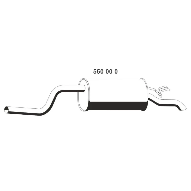 Image of ERNST 550000 Rear silencer End Silencer (3437)
