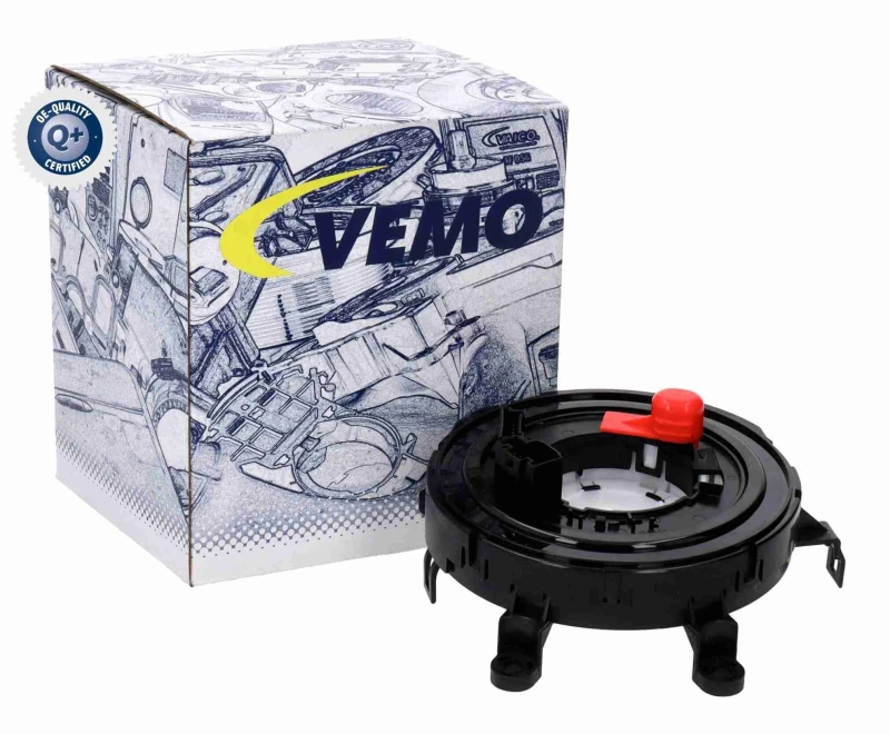 Image of VEMO Clock spring for steering wheel VEMO V20-72-0219
