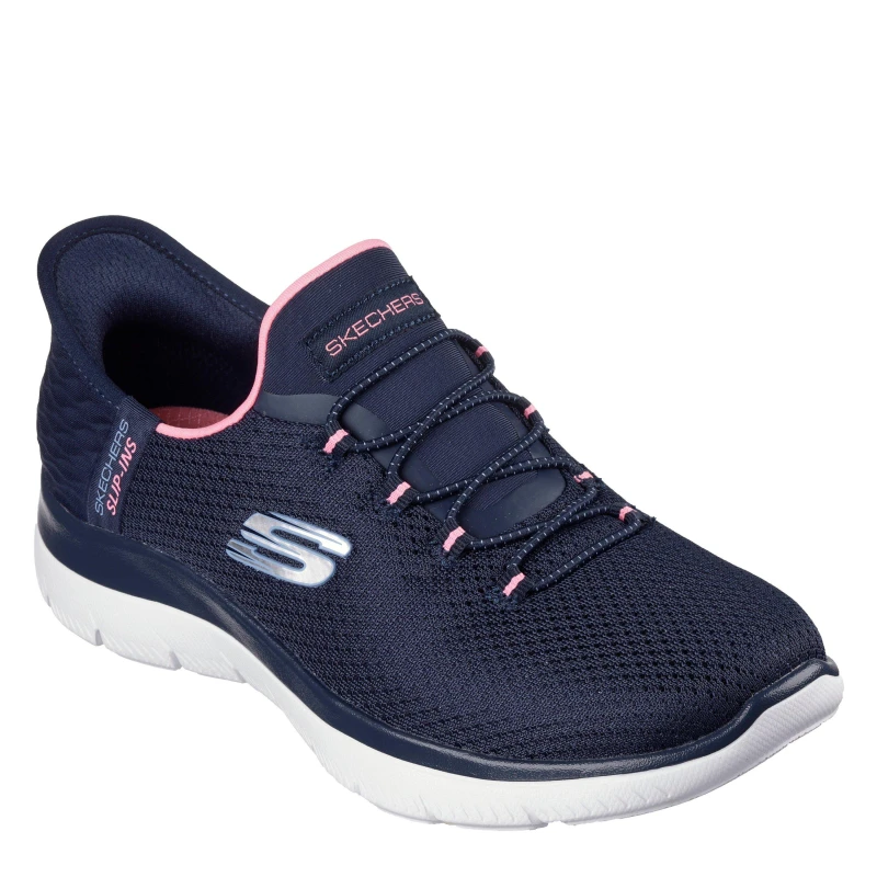 Image of Skechers Slip-Ins: Summits - Diamond Dream Navy/Pink female 5.5 (38.5)