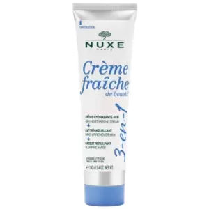 image of NUXE Creme Fraiche de Beaute 3-in-1, 48h Moisturising Cream, Make-up Remover & Plumping Mask 100ml