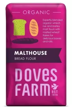 image of Doves Farm Organic Malthouse Bread Flour 1kg