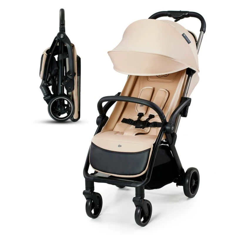 Image of Kinderkraft APINO Light Weight Stroller Pushchair For Children Up To 22 kg in Beige Beige Unisex