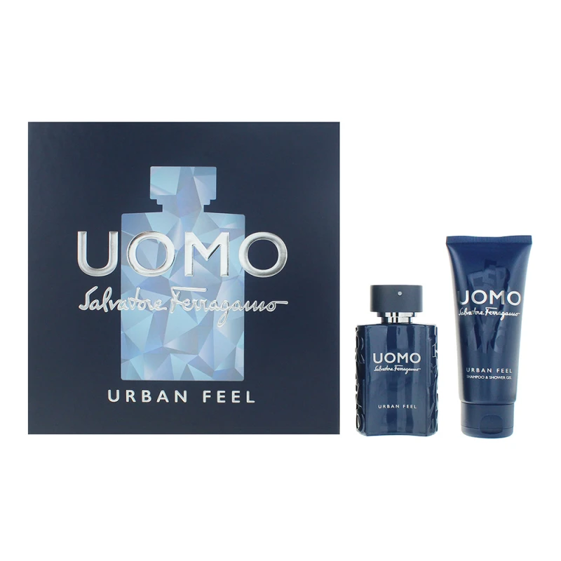 Image of Salvatore Ferragamo Uomo Urban Feel 2 Piece Gift Set: Eau de Toilette 50ml - Sho