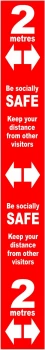 Image of Distance mrkr-Red SAV LAM (800x100mm)