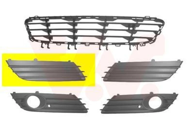 Image of VAN WEZEL Bumper grill VAN WEZEL 3745592