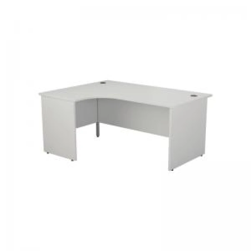 Image of Jemini Radial Left Hand Panel End Desk 1800x1200x730mm White KF805151