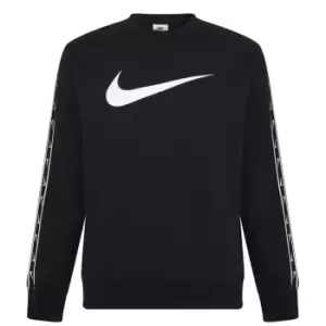 Image of Nike Repeat Crew Sweatshirt Mens - Black