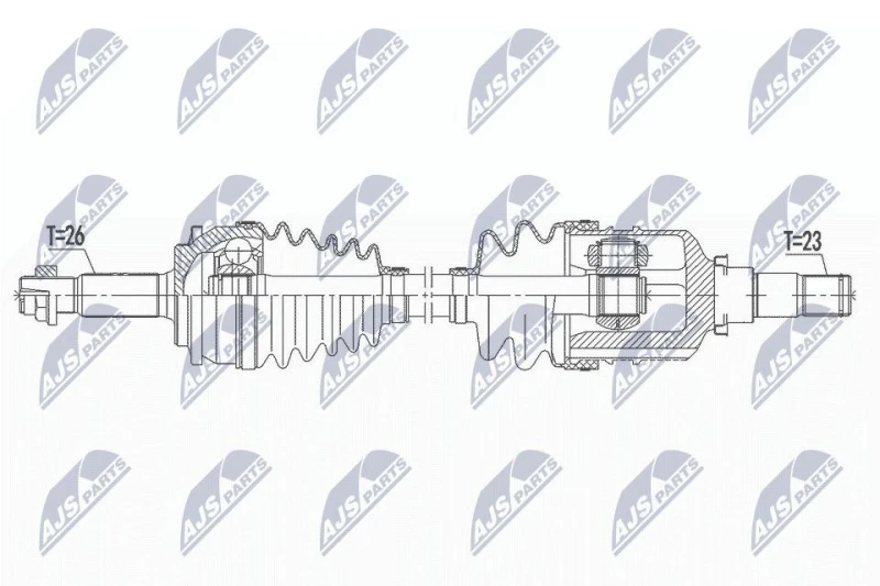 Image of NTY NPW-TY-143 Drive shaft Front Axle Left Drive Shaft (13)