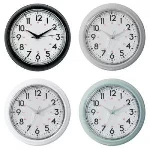 image of Wall Clocks Green, Black, Silver & Cream (One Random Supplied)