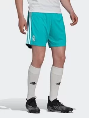 image of adidas Real Madrid 21/22 Third Shorts, Light Green, Size L, Men