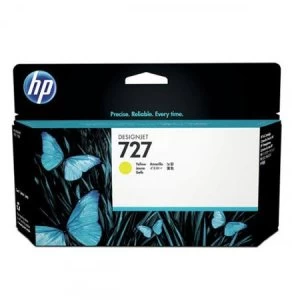 Image of HP Original 727 Yellow Ink Cartridge 300ml