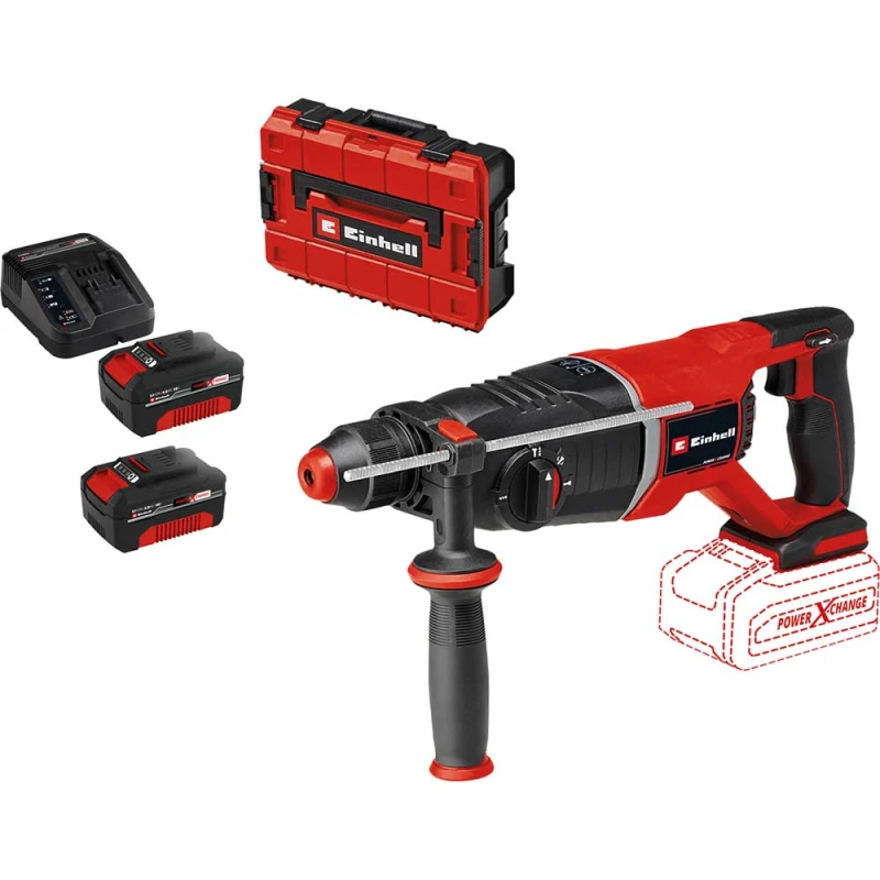Image of Einhell Professional TP-HD 18/26 D Li BL 18v Cordless Brushless SDS Plus Drill TP-HD 18/26 D Li BL Batteries: 2 x 4ah Li-ion