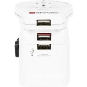 Image of Skross 1302555 Travel adapter Pro Light 3xUSB World