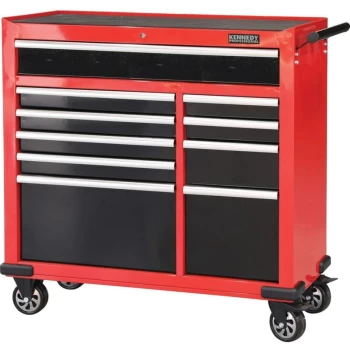 image of 10-Drawer XL Heavy Duty Cabinet with Caster Wheels and Side Handle - Kennedy